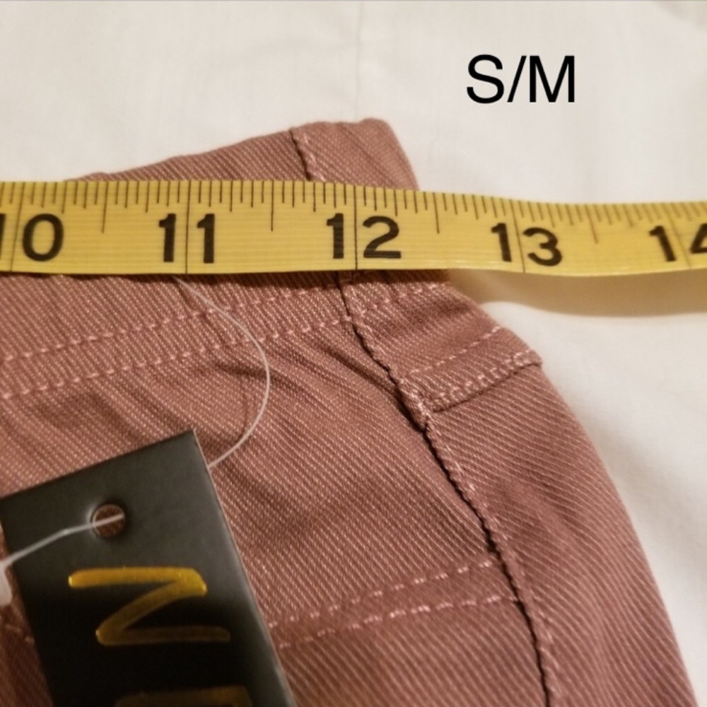 Mauve Moto Style Stretch Jeggings - Picture 2 of 4